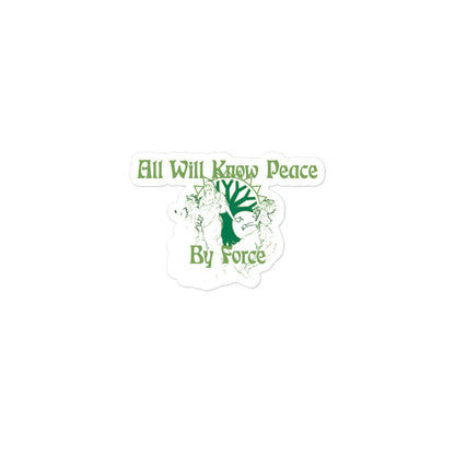 All will know peace sticker