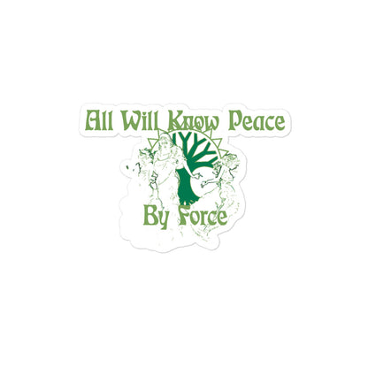 All will know peace sticker