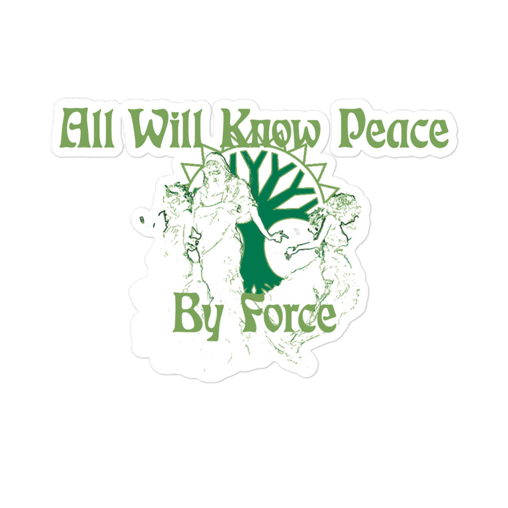 All will know peace sticker