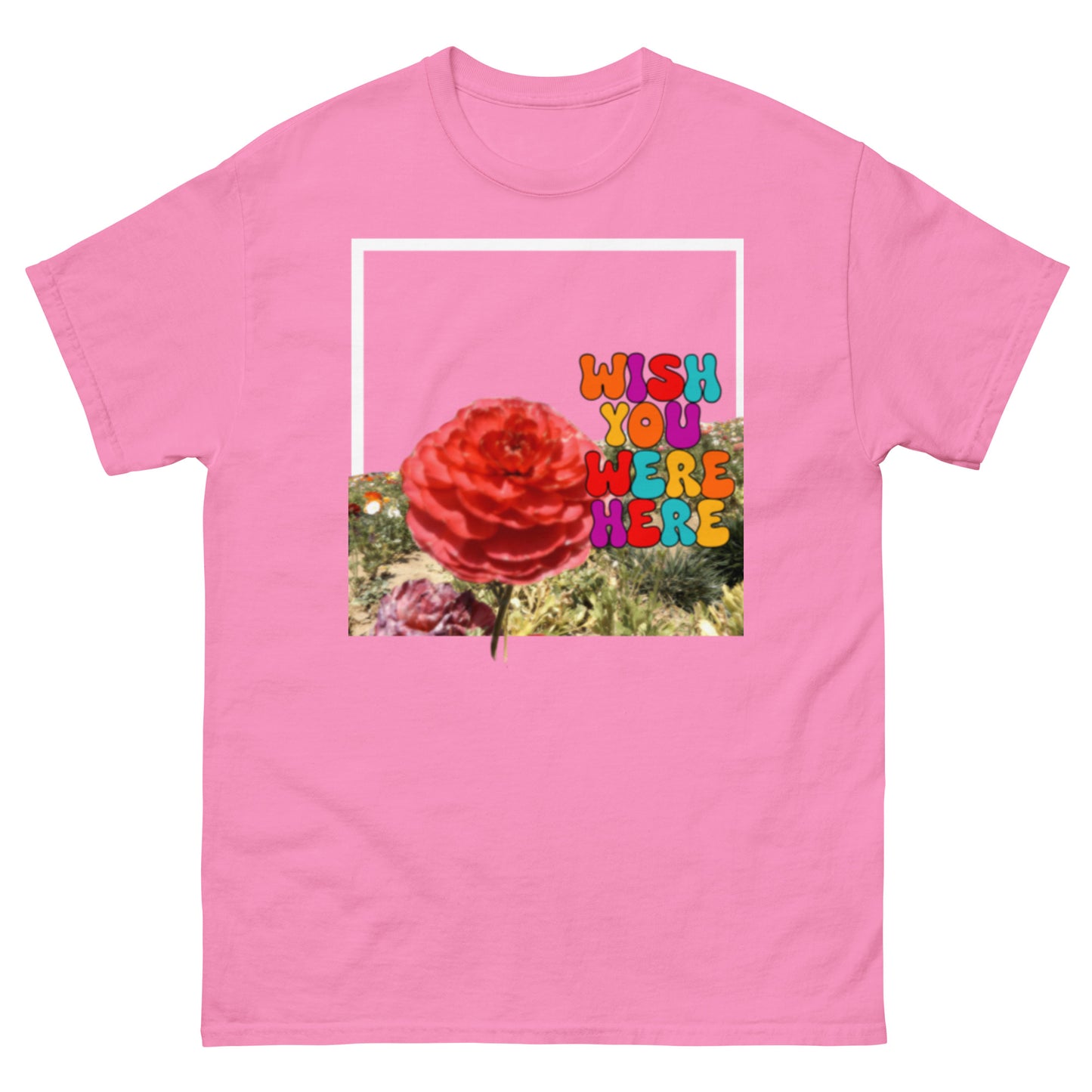 wish you were here in the flower fields tee