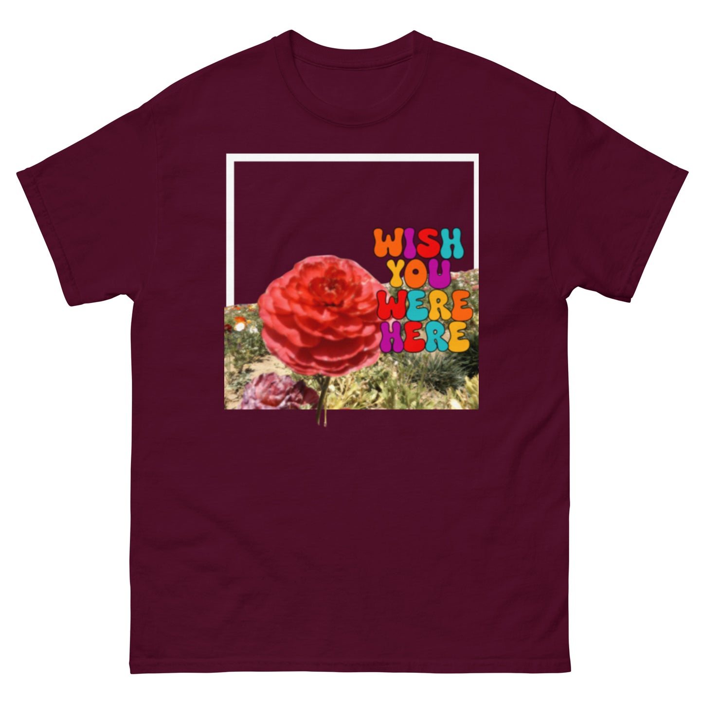 wish you were here in the flower fields tee