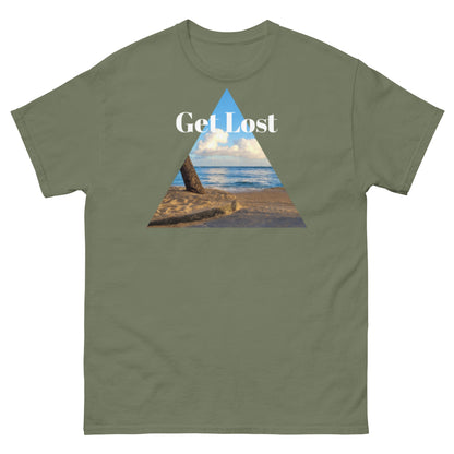 Get lost on the beach tee