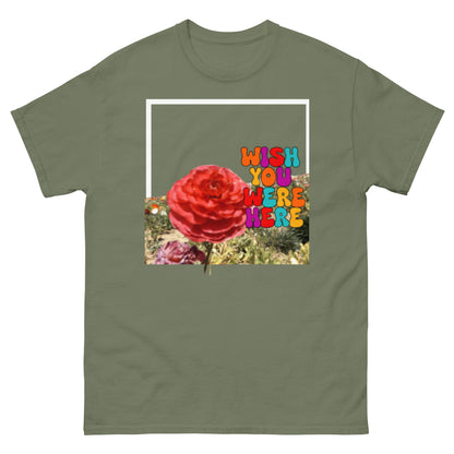 wish you were here in the flower fields tee