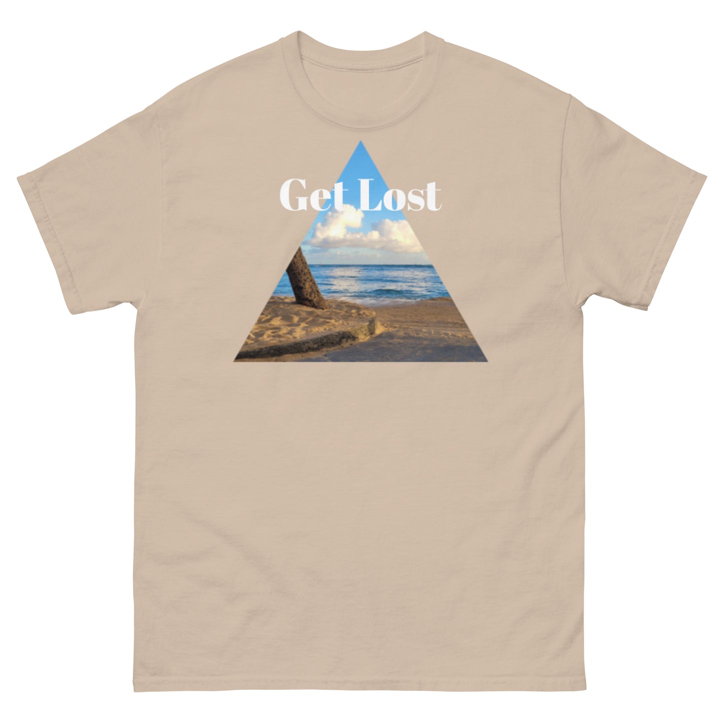 Get lost on the beach tee